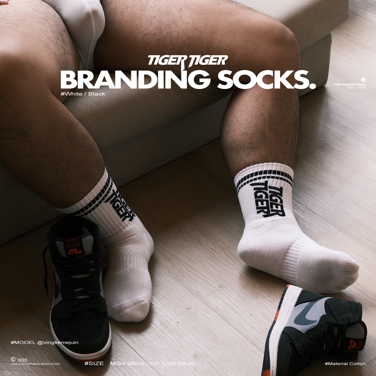 【TIGER TIGER】 BRANDING SOCKS