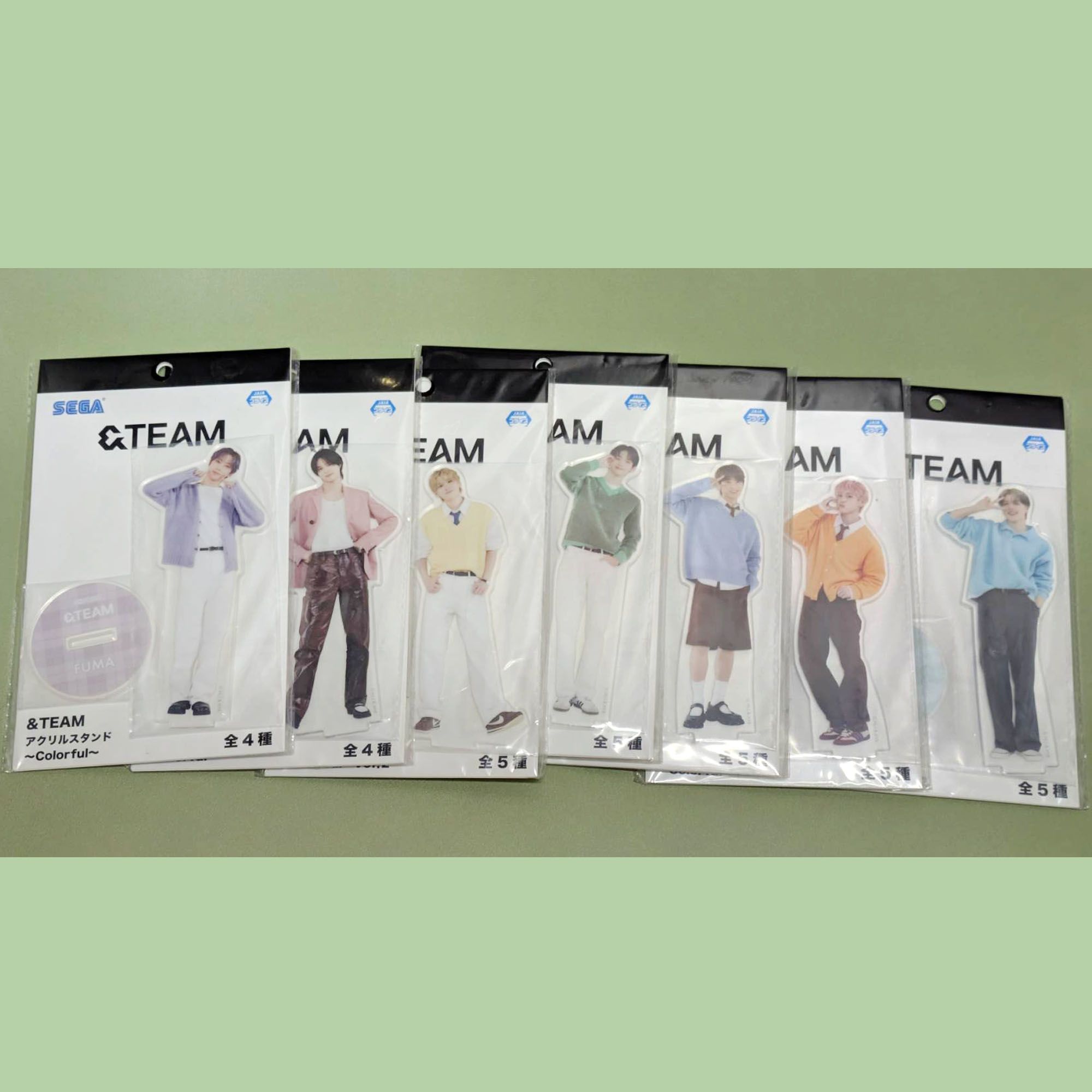 【＆TEAM】SEGA立牌區~第二彈colorful