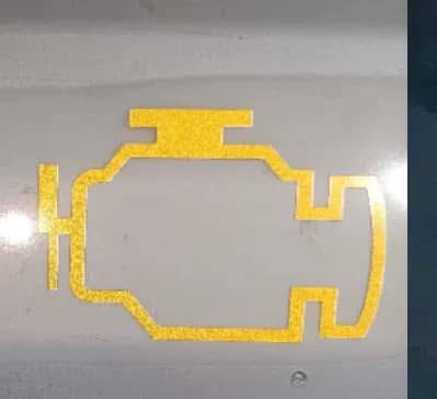 車身反光貼-故障燈造型