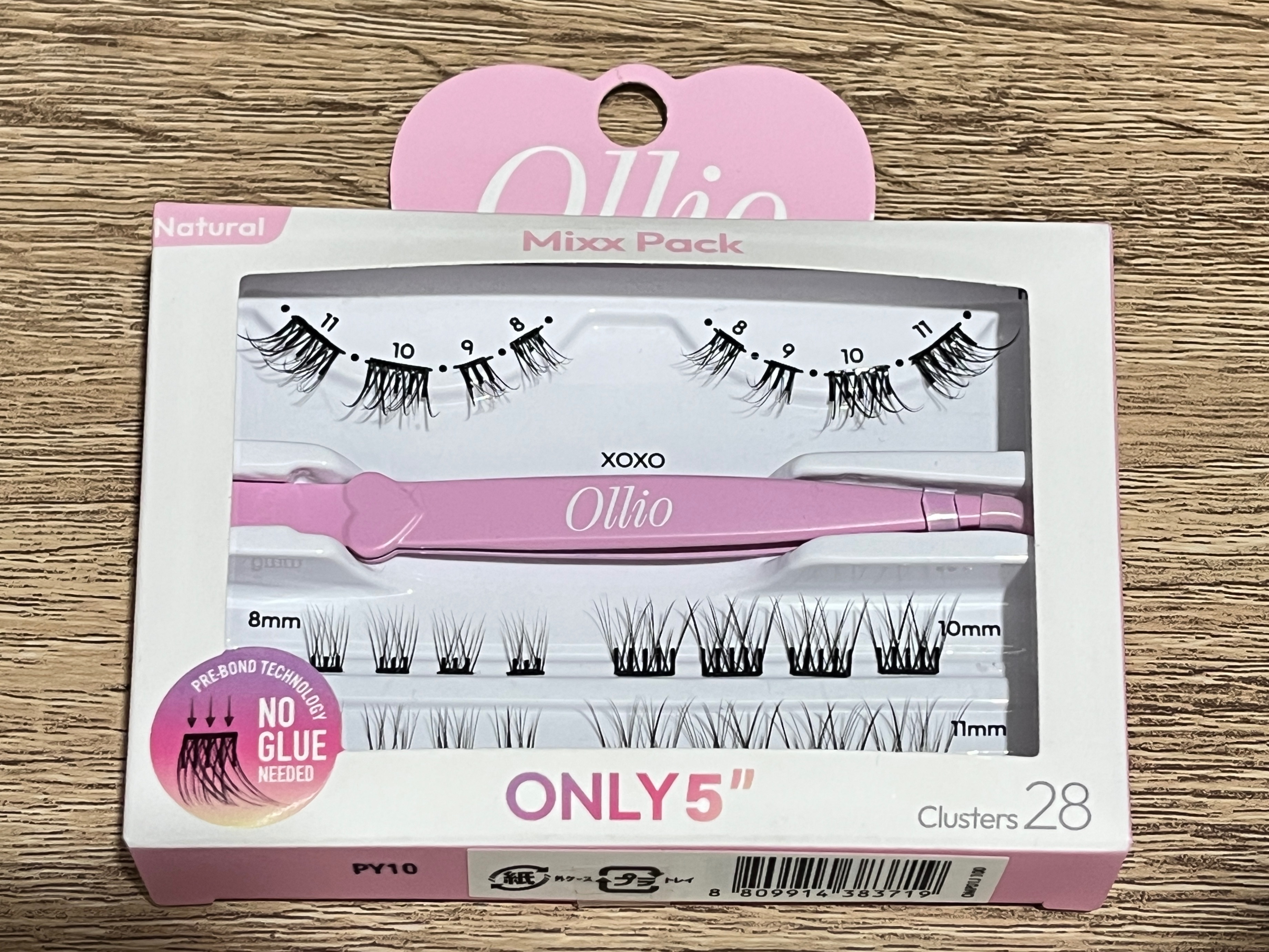 Ollio 免膠假睫毛 Mixx pack - Natural （日本帶回）