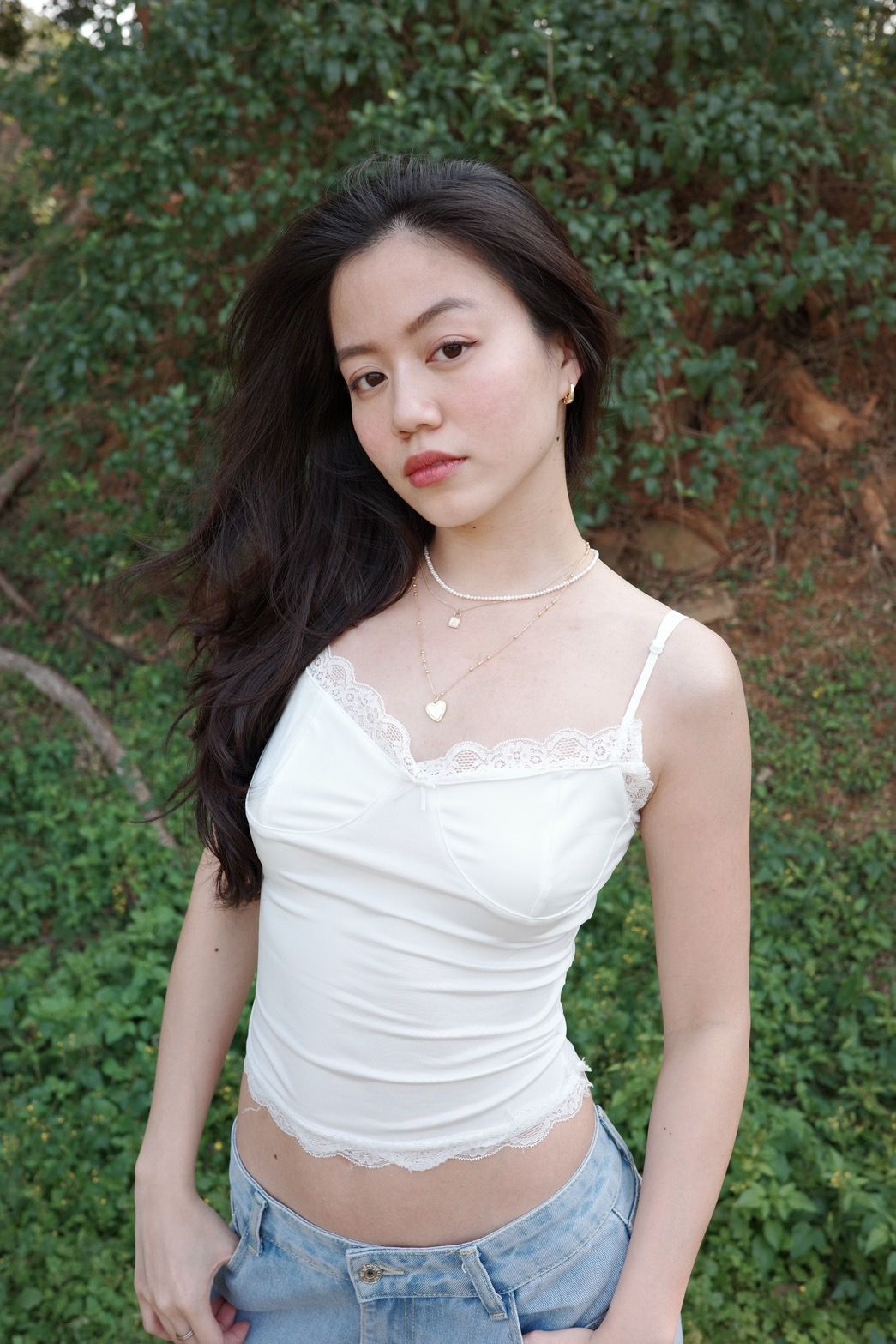 本期必買⭐️超美🕊️𝑳𝒂𝒄𝒆細肩小背心🐚
