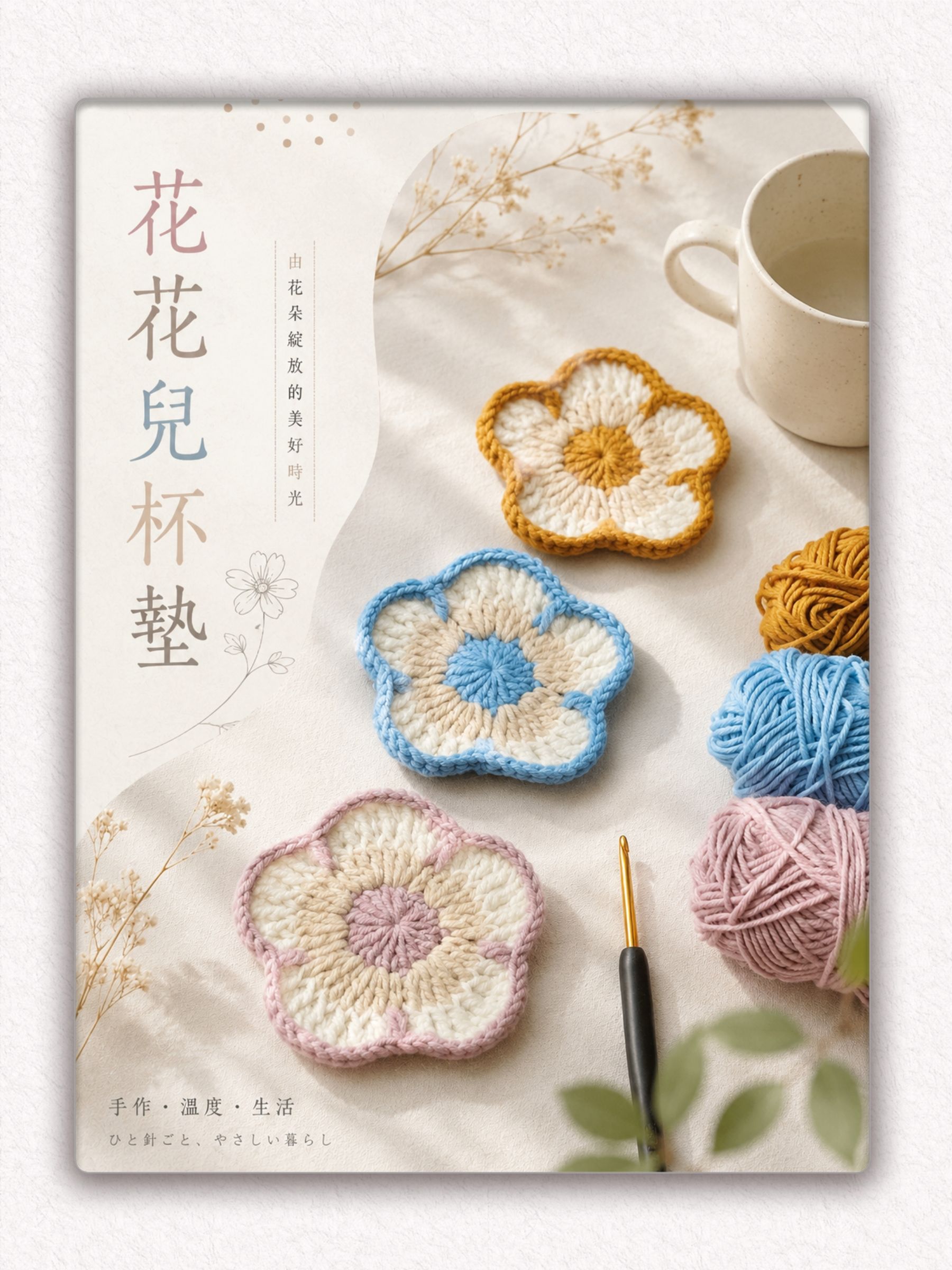 花花兒杯墊