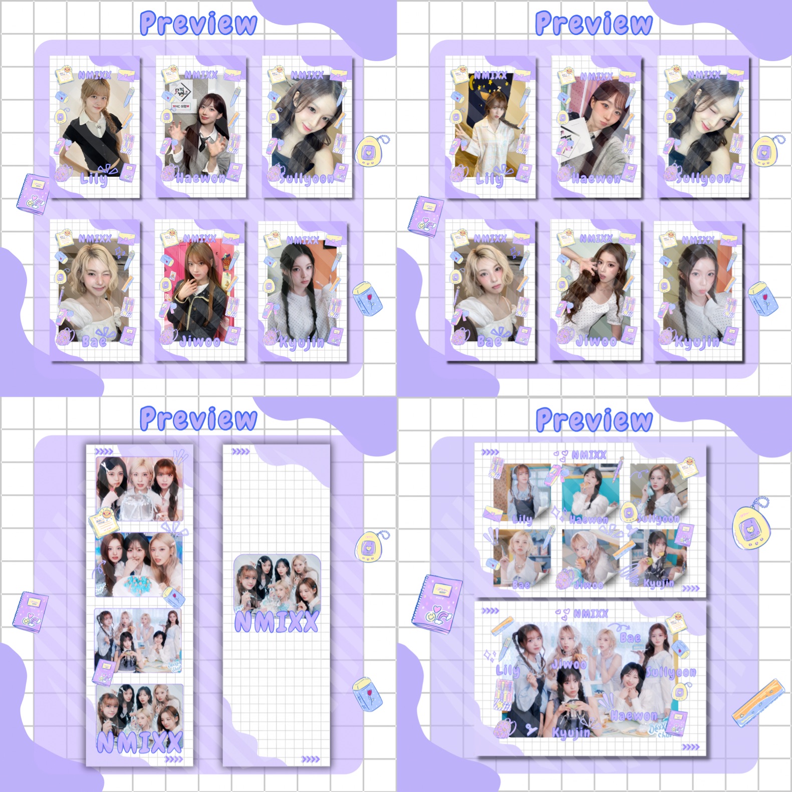 預購  NMIXX 小學生上學 自印