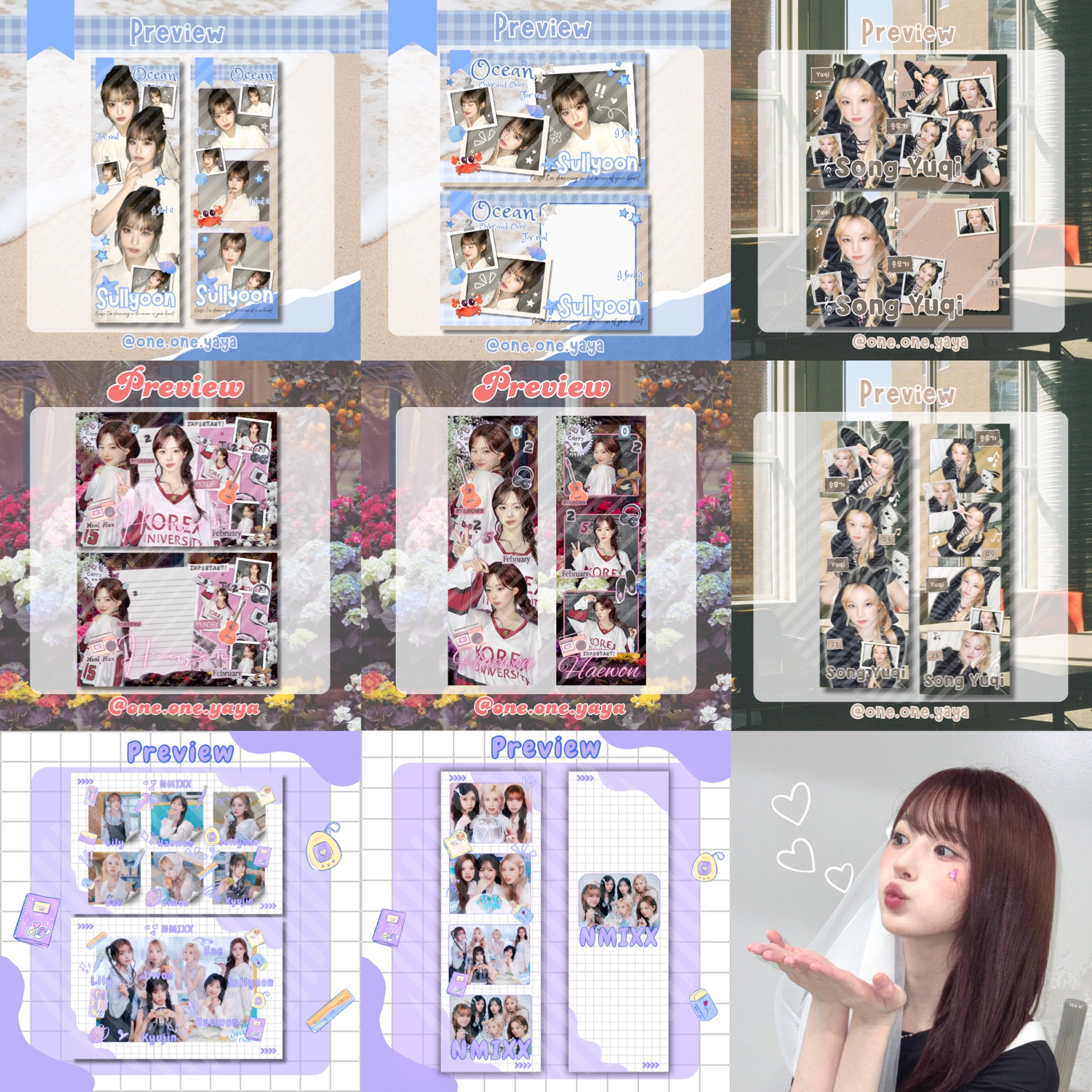 NMIXX idle 書籤 明信片 一份20張