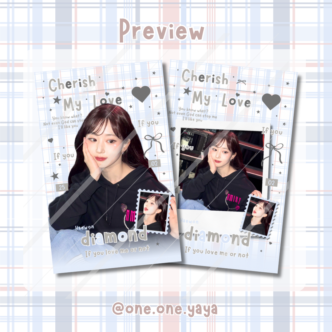 IVE NMIXX 自印小卡 啞膜