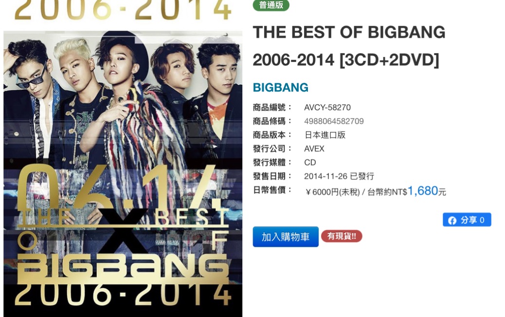 BIGBANG｜THE BEST OF BIGBANG 2006-2014