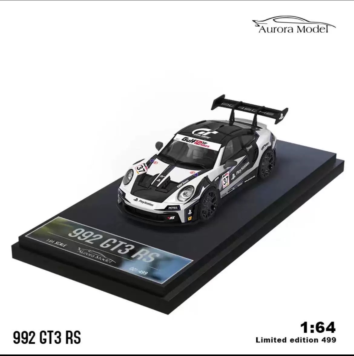1/64 Aurora Model AM Porsche 992 GT3 RS GT塗裝