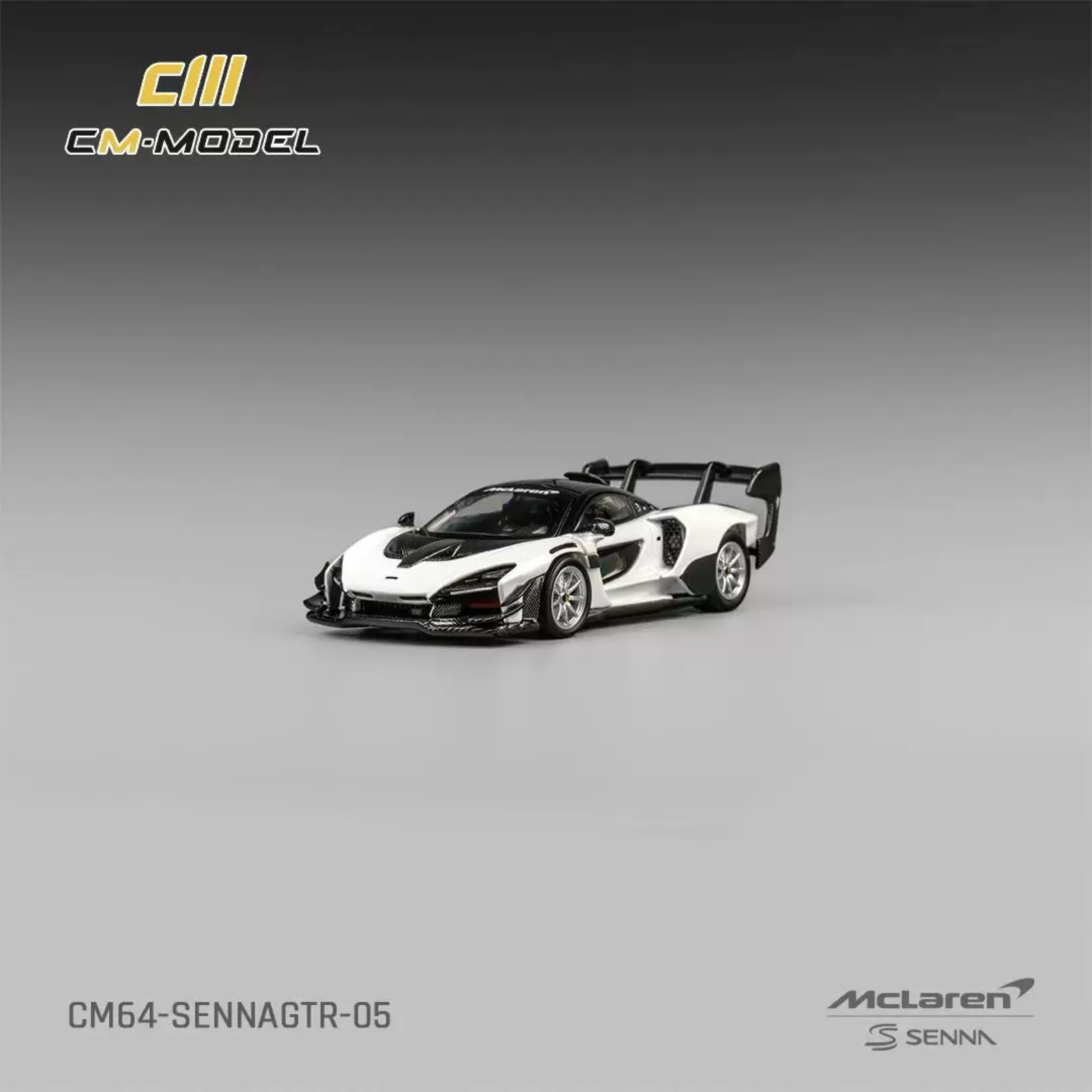 CM 1:64 Mclaren SennaGTR 凱倫塞納 GTR 白