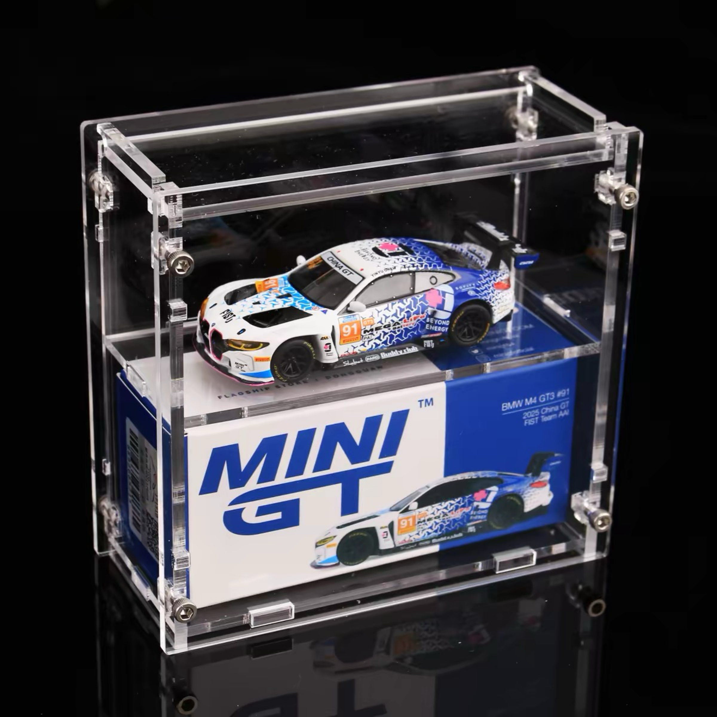 1:64比例汽車模型雙層壓克力展示盒拼接車模收納盒防塵保護盒需自行拼裝