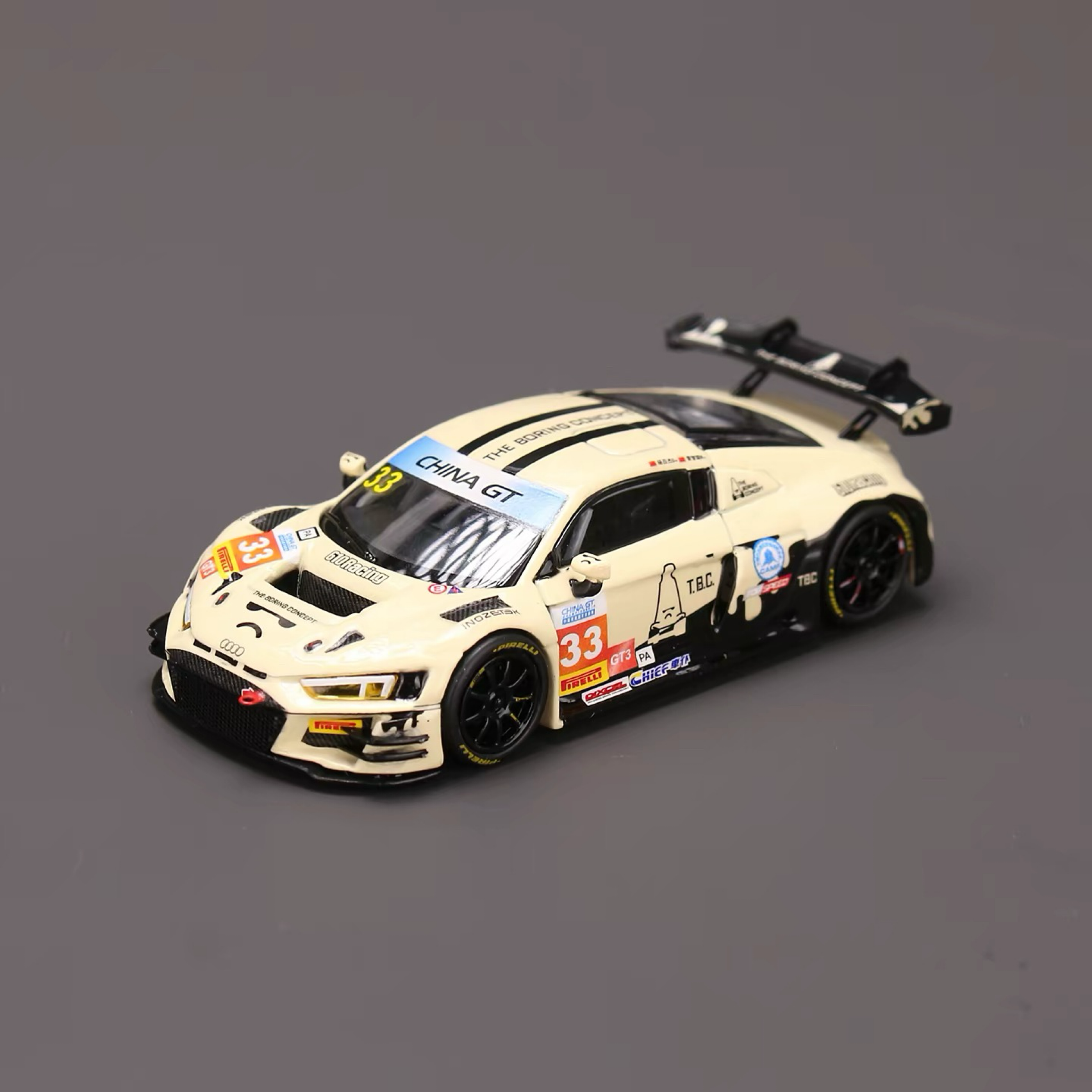 KILOworks 1:64 TBC奧迪 R8 LMS GT3 EVO 合金汽車模型收藏