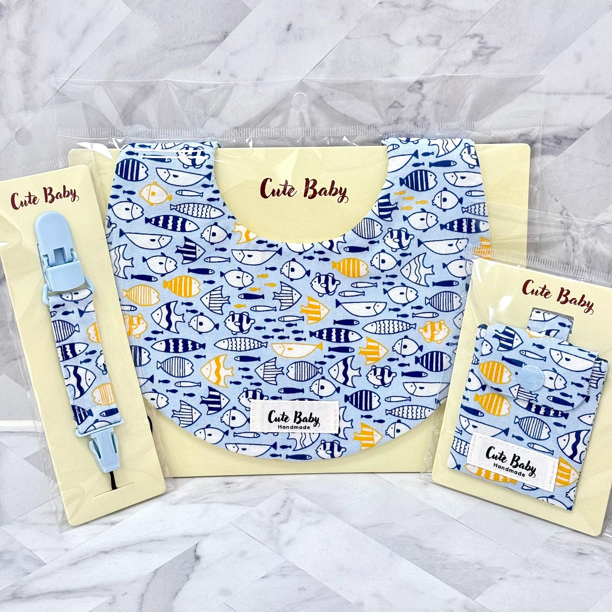 手作圍兜、奶嘴練、平安符袋