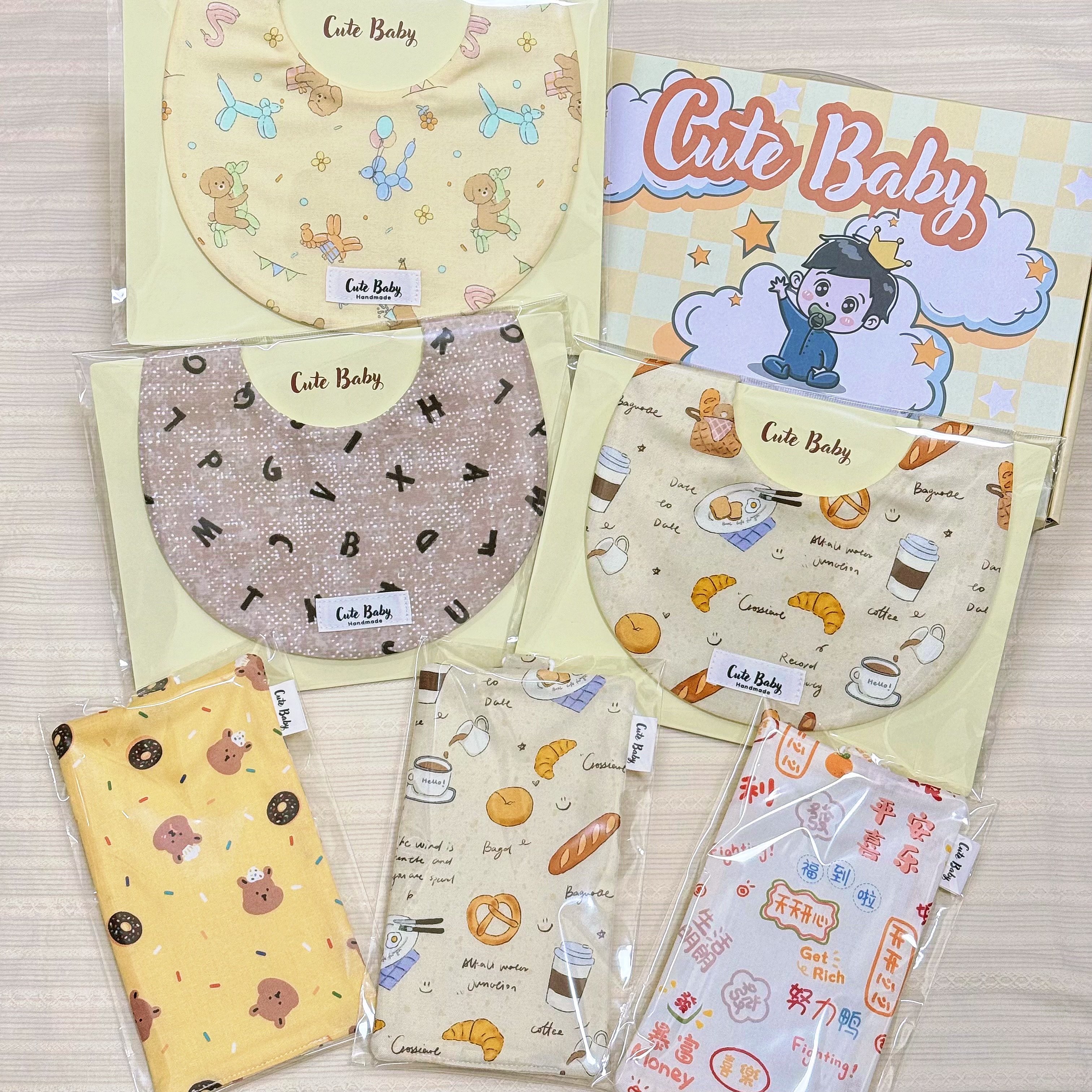 客訂3條圍兜+3條手帕巾