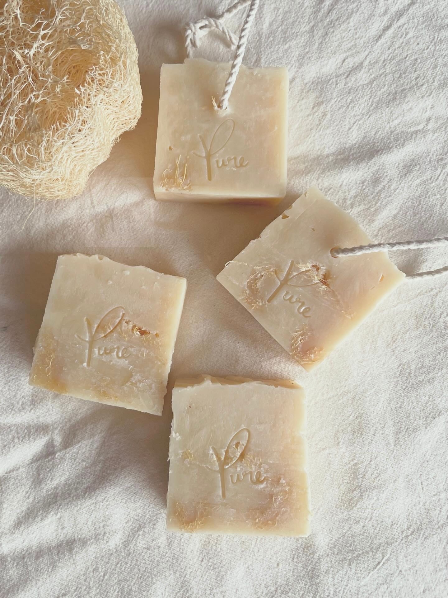 PURE純粹-乳木果絲瓜冷製皂
