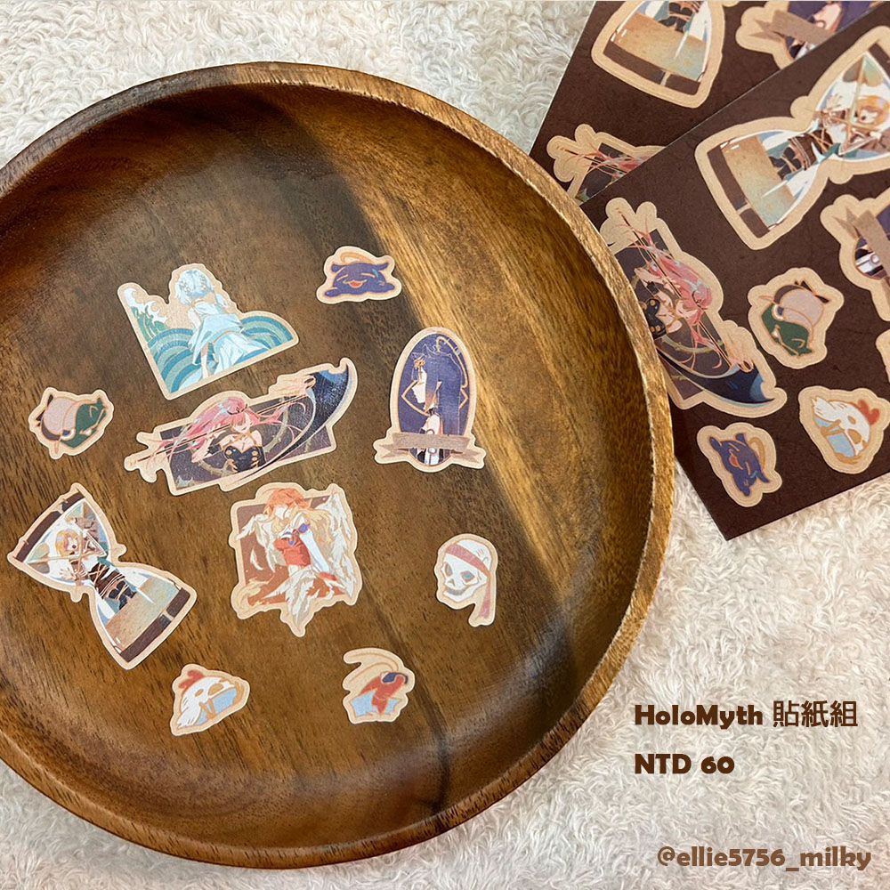 HoloMyth_A6貼紙