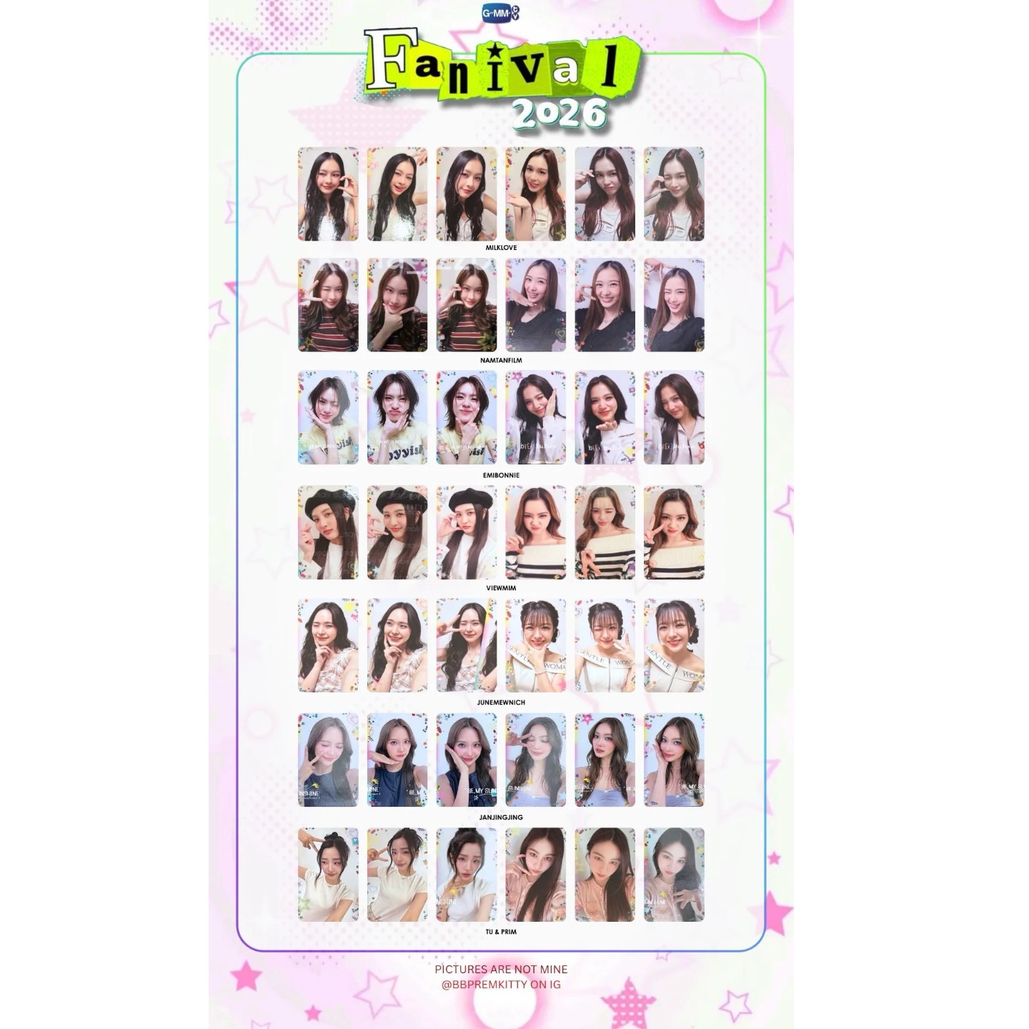 三月小卡 套出小卡 一個人是三張 請勿與其他週邊一同下單