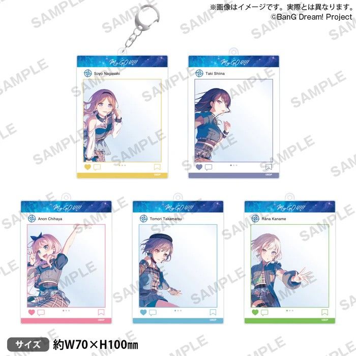 BanG Dream! SNS風角色壓克力吊飾 MyGO!!!!! Zero gravity ver.