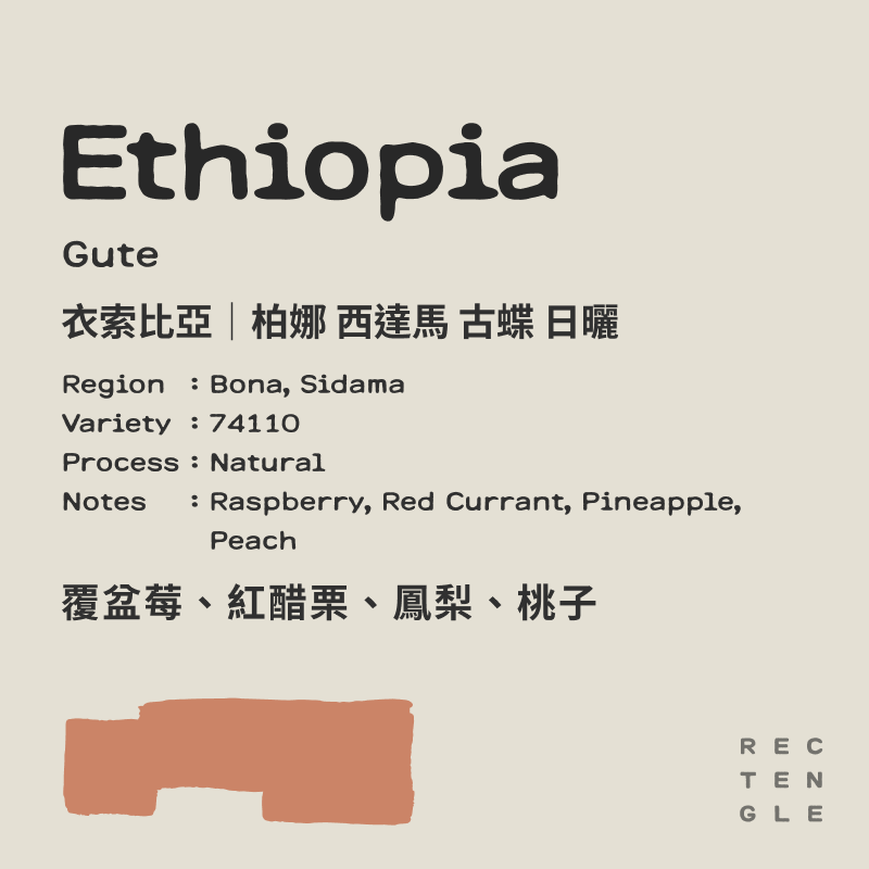 衣索比亞｜柏娜 西達馬 74110 古蝶 日曬