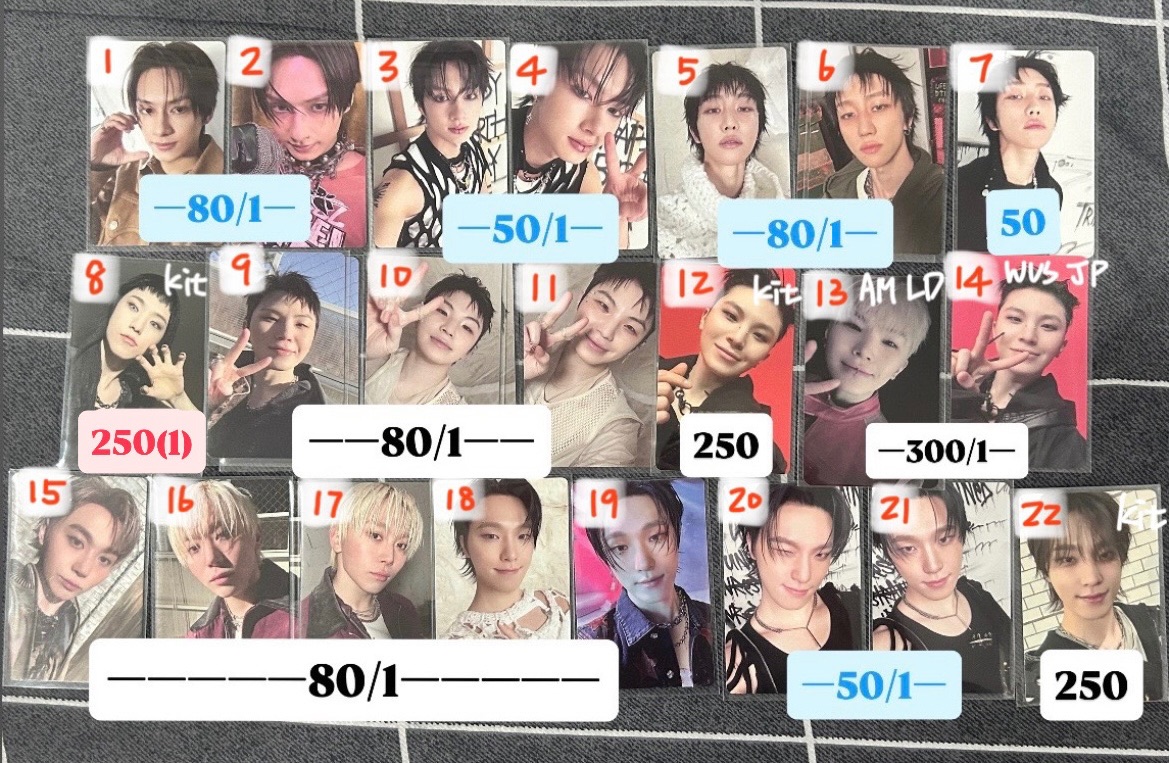 正規五 專卡＆特典卡