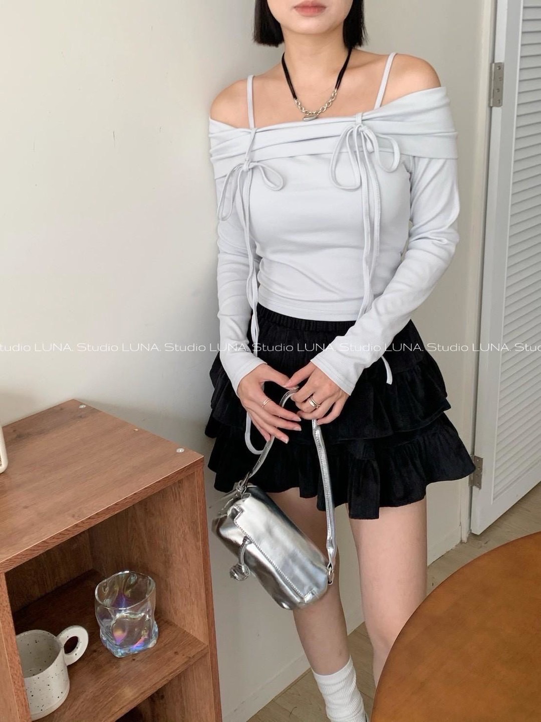 預購✨ 韓系辣妹綁帶上衣