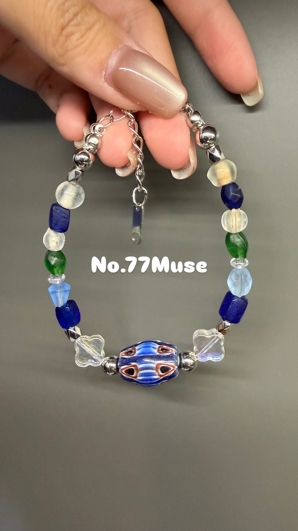 現貨✨ ✨No.77 Muse｜捷克珠系列✨ 《藍韻光澤手鍊》