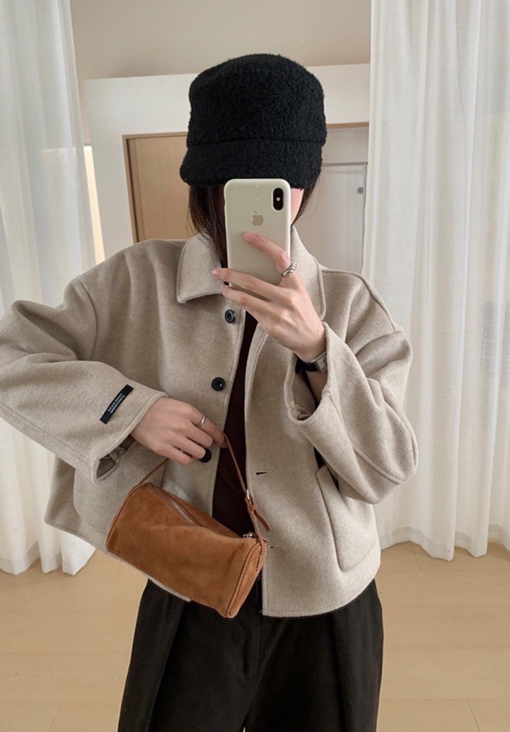 預購✨ 🧥【No.77 Muse】溫柔系・經典大口袋羊毛外套 秋冬必備的簡約百搭單品💫