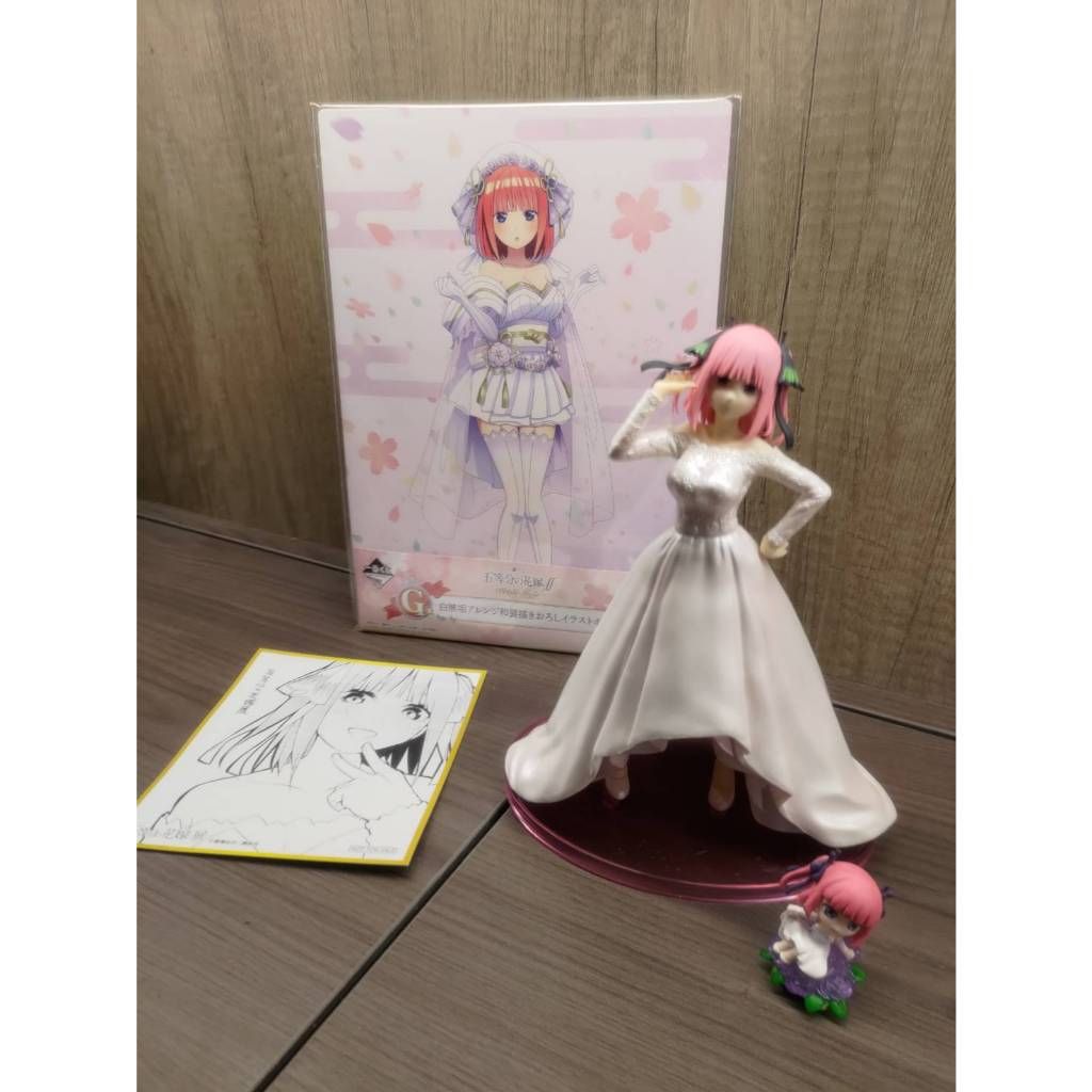 （拆擺）（含額外贈品）五等分的新娘 五等分的花嫁 五等分 婚紗 海外限定（同一番賞 B賞） 中野二乃 二乃
