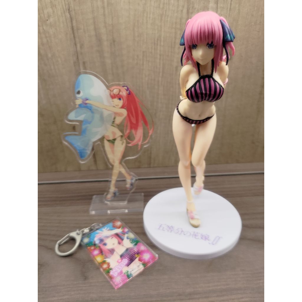 （拆擺）（含額外贈品）SEGA 五等分的新娘 五等分的花嫁 五等分 中野二乃 二乃 夏天 海邊 泳裝Ver. 景品