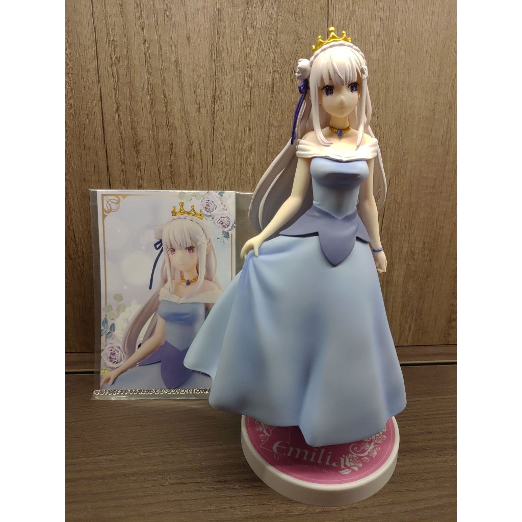 （拆擺）（含特典卡片）FuRyu Re0 從零開始的異世界生活 從零開始 愛蜜莉雅 睡美人Ver. 景品