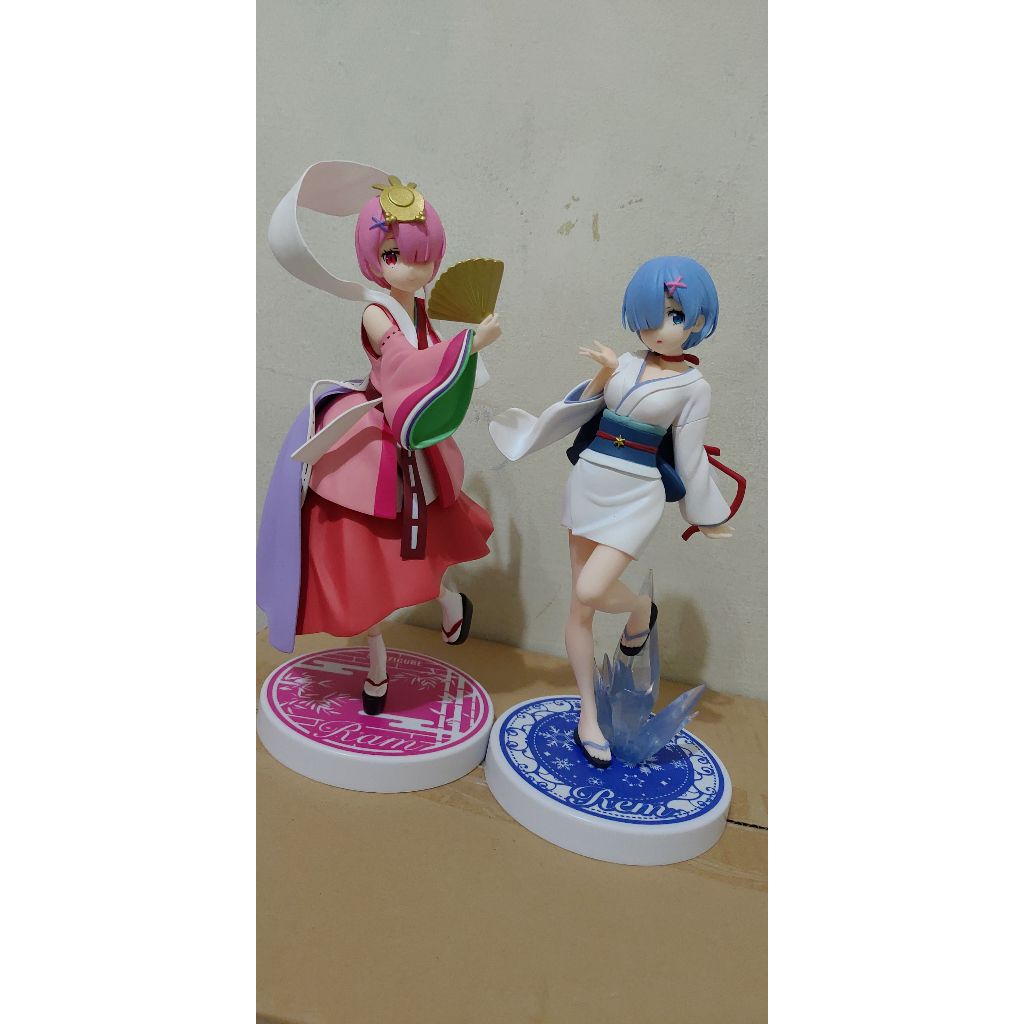 （拆擺）FuRyu Re0 從零開始的異世界生活 從零開始 雷姆雪女Ver. ＆ 拉姆輝夜姬Ver. 景品