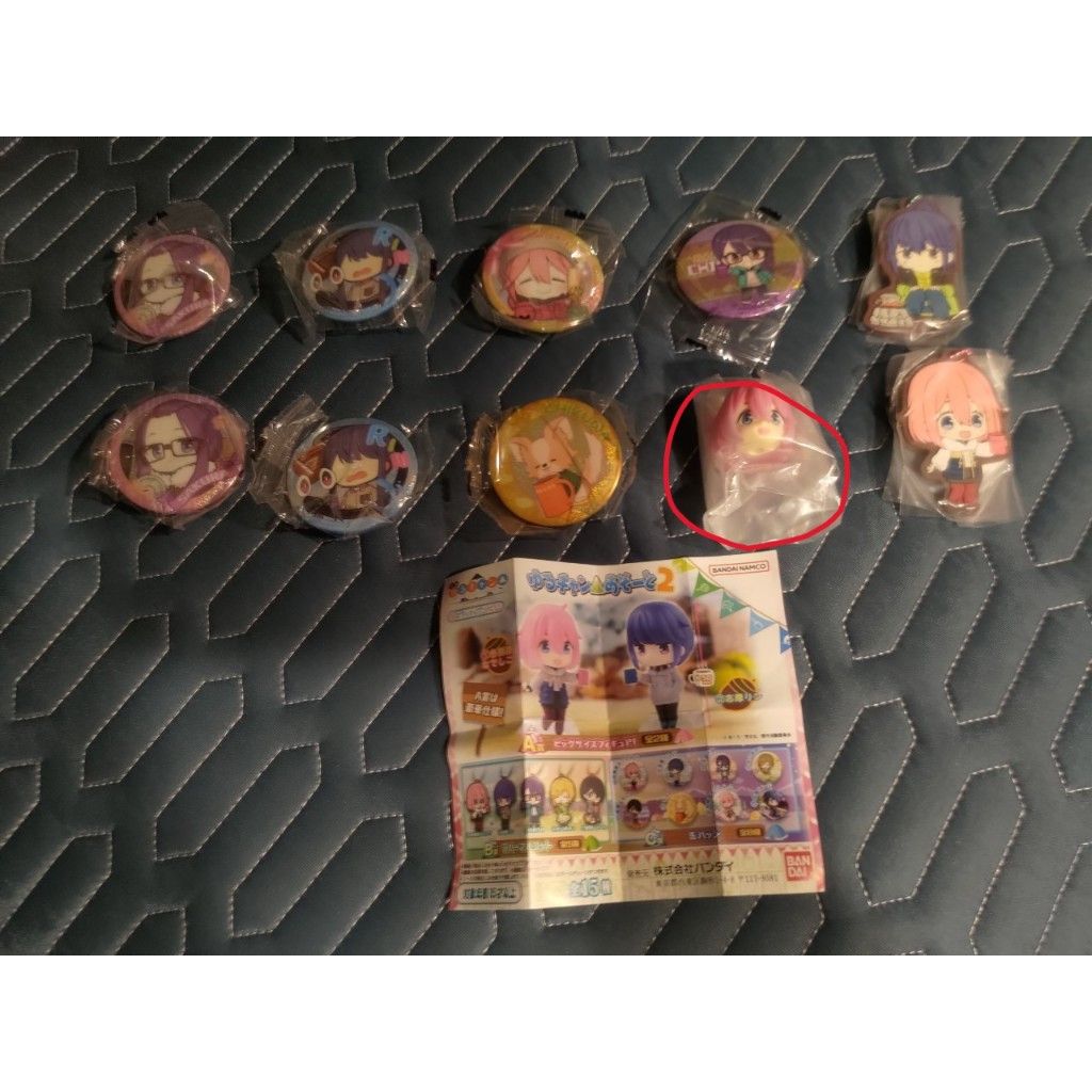 轉蛋 扭蛋 搖曳露營 一番賞 A賞 小公仔 各務原撫子 撫子