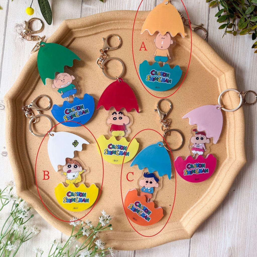 全新 蠟筆小新 盲盒 鑰匙圈 7-11 7-ELEVEN 阿呆 小葵 風間 確認款