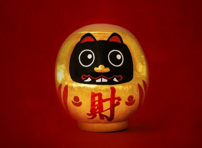 代購/已過爐/武德宮/五路財神/大門屋x武德宮金裝黑虎達摩/每個黑虎達摩均有過爐加持