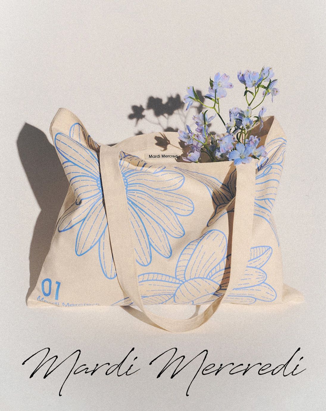 （現+預）Mardi Mercredi 帆布袋 TRIPLE FLOWER