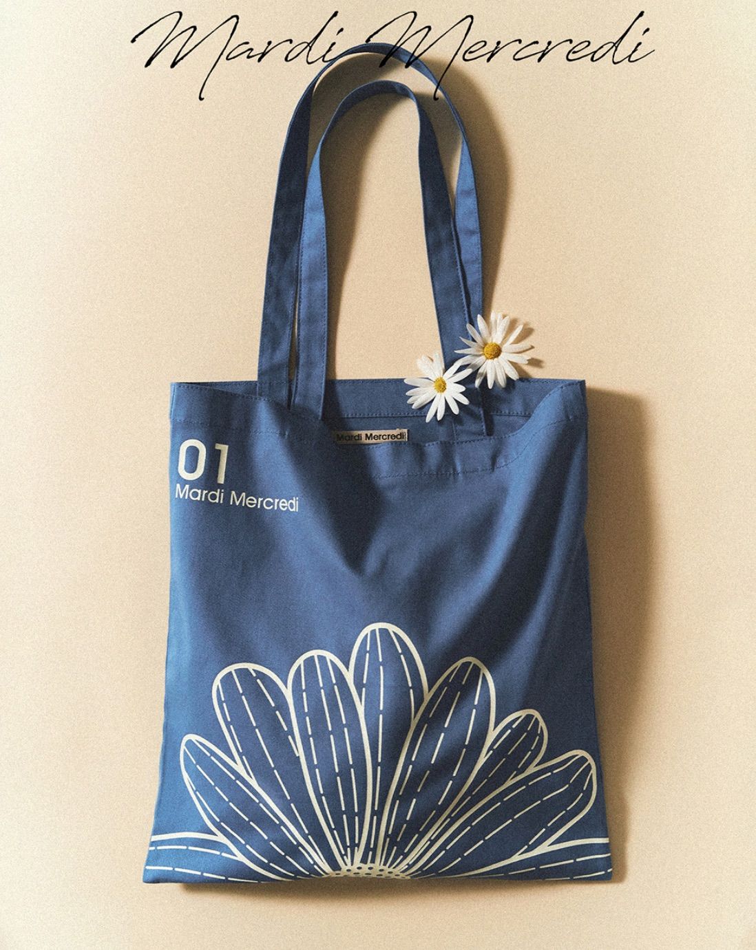 （現貨）Mardi Mercredi 帆布袋  FLOWER