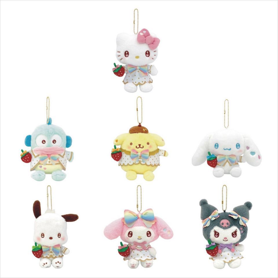 草莓新聞 彩色 美樂蒂吊飾