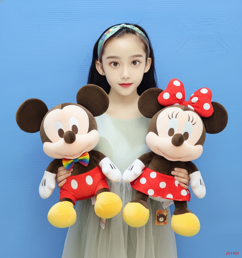 【正版授權】坐姿米奇 16吋 米妮 娃娃 米妮娃娃 米奇娃娃 坐姿米妮 米奇 迪士尼 disney