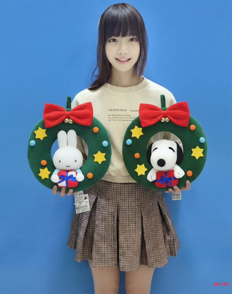 【正版授權】米菲兔 史努比 聖誕圈 聖誕裝飾 聖誕節裝飾 snoopy Miffy 米飛兔