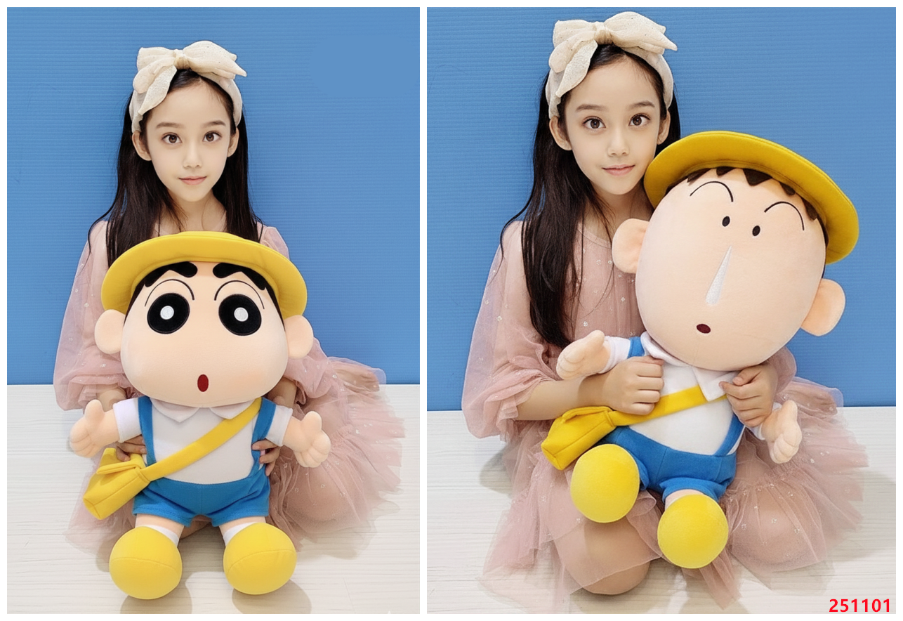 【蠟筆小新娃娃】蠟筆小新 上學去 娃娃 學生裝 小新娃娃 阿呆 小新 阿呆娃娃 布偶 玩偶 大娃娃