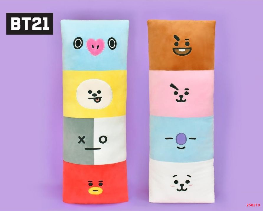 【正版授權】疊疊樂長枕 雙人枕 長枕 長抱枕 宇宙明星BT21 TATA VAN BT21 抱枕 長條枕 BT星球