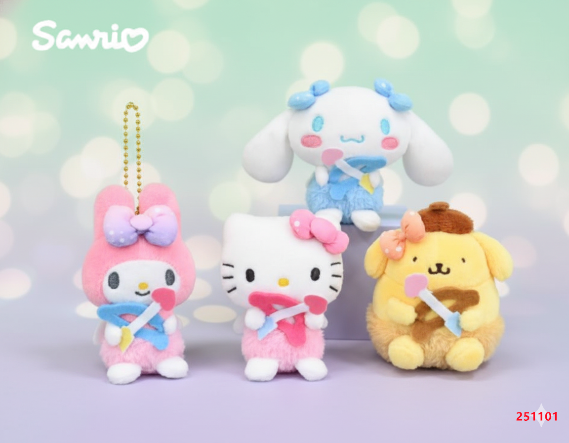 【正版授權】hello kitty 吊飾 布丁狗 邱比特系列 娃娃吊飾 美樂蒂 大耳狗 書包娃娃 掛飾 三麗鷗