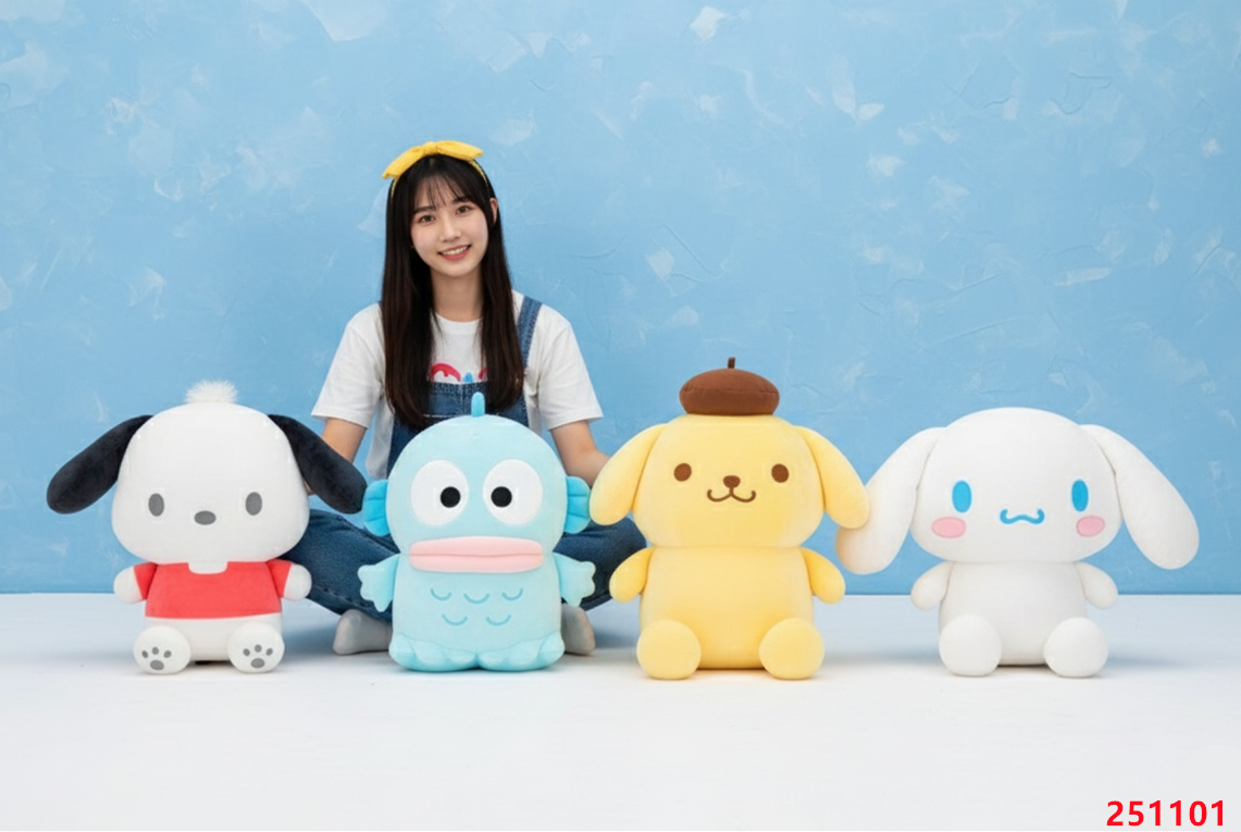 三麗鷗 帕洽狗 玉桂狗 大耳狗 布丁狗 人魚漢頓 娃娃 玩偶 布偶 站姿款 站姿系列 立身款 全新正版