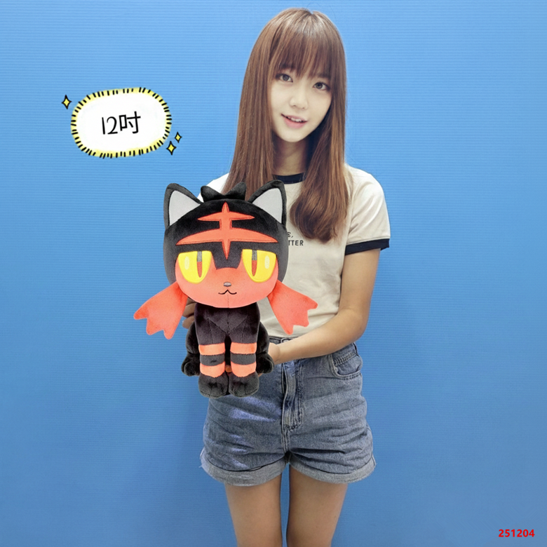 【正版授權】火斑喵娃娃 娃娃 火斑喵 神奇寶貝 玩偶 布偶 POKEMON 精靈寶可夢 貓娃娃