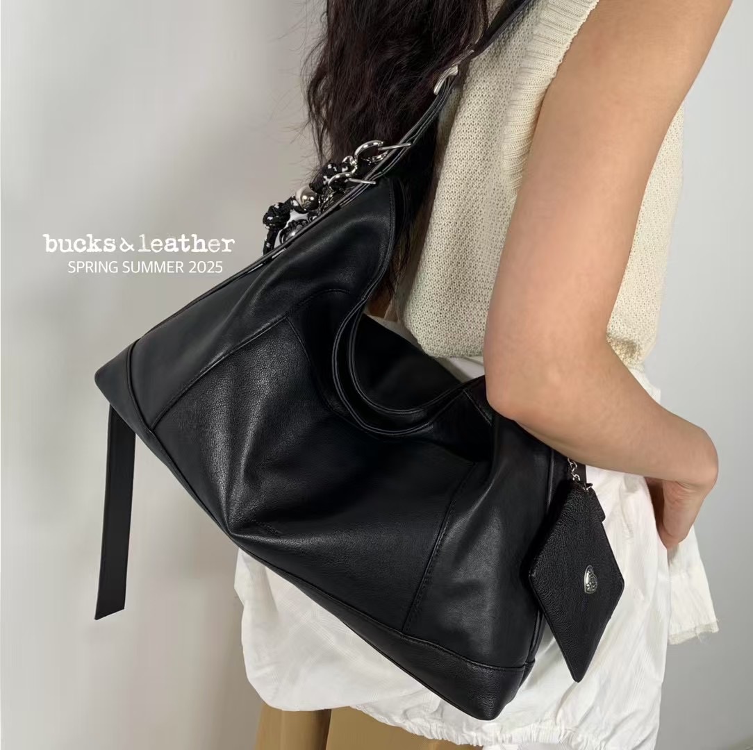 🇰🇷bucks＆leather 25SS 真皮 大容量 率性多功能肩背包 斜背包 🐏