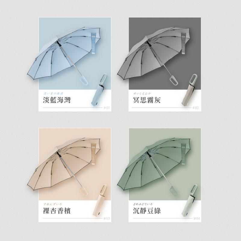 MUNICHI 反向環扣自動摺摺傘