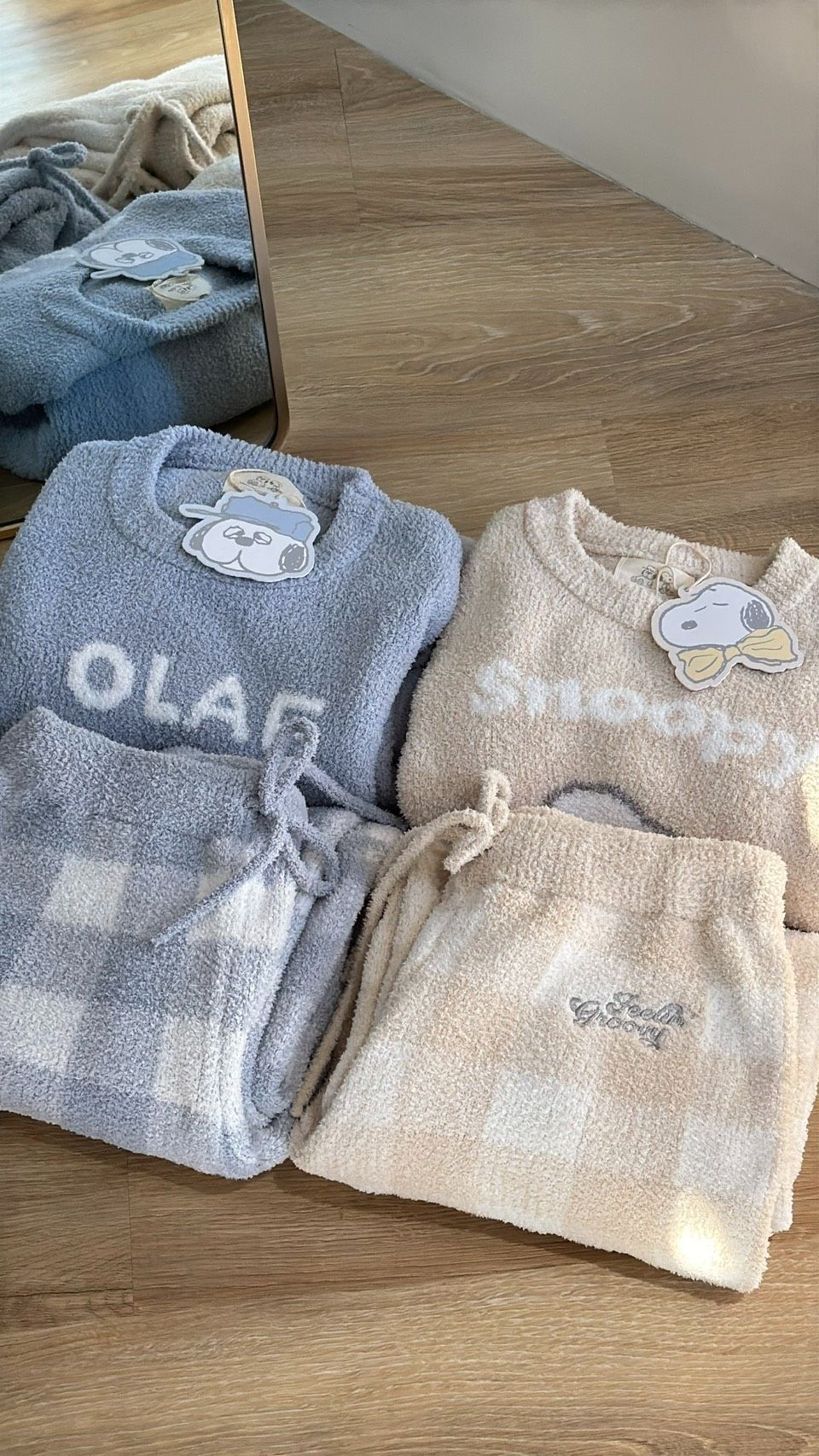 Allure.R 聯名 Snoopy＆Olaf 柔軟睡衣套裝