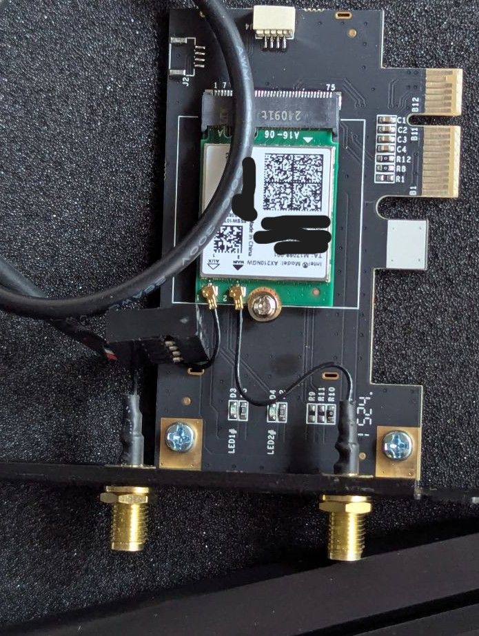 Intel AX210 WiFi 6E PCIe+8DB天線x2