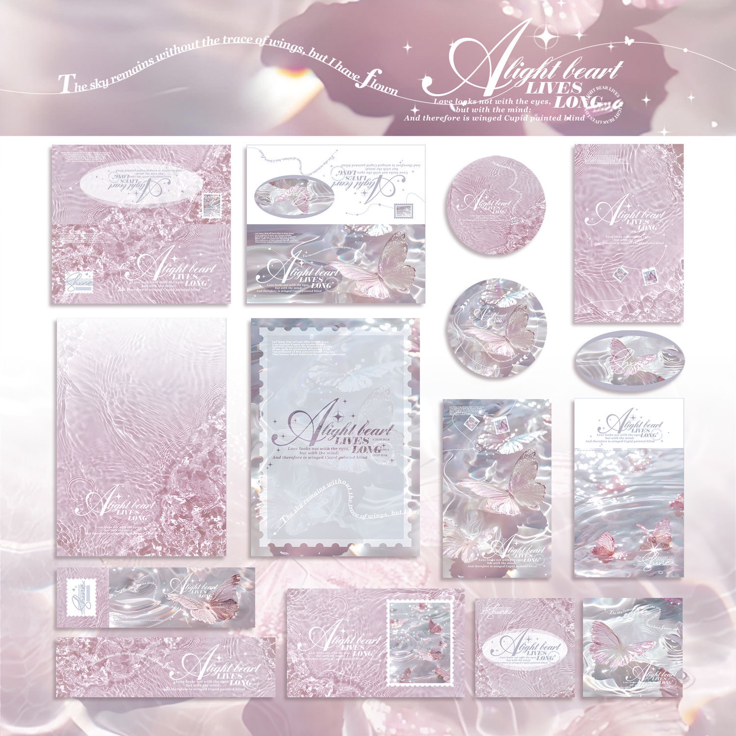 現貨✨ 【文創Set．原創高級灰紫粉】 夏日文靜