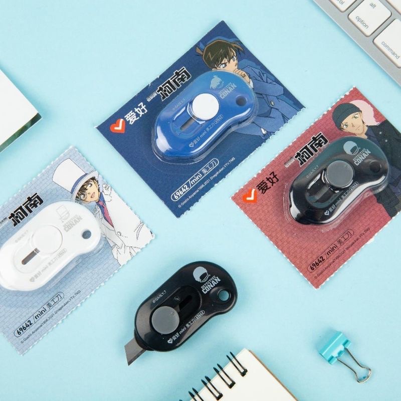 名偵探柯南美工刀 迷你隨身美工刀 工藤新一 怪盜基德 赤井秀一 柯南 裁紙刀 開箱刀