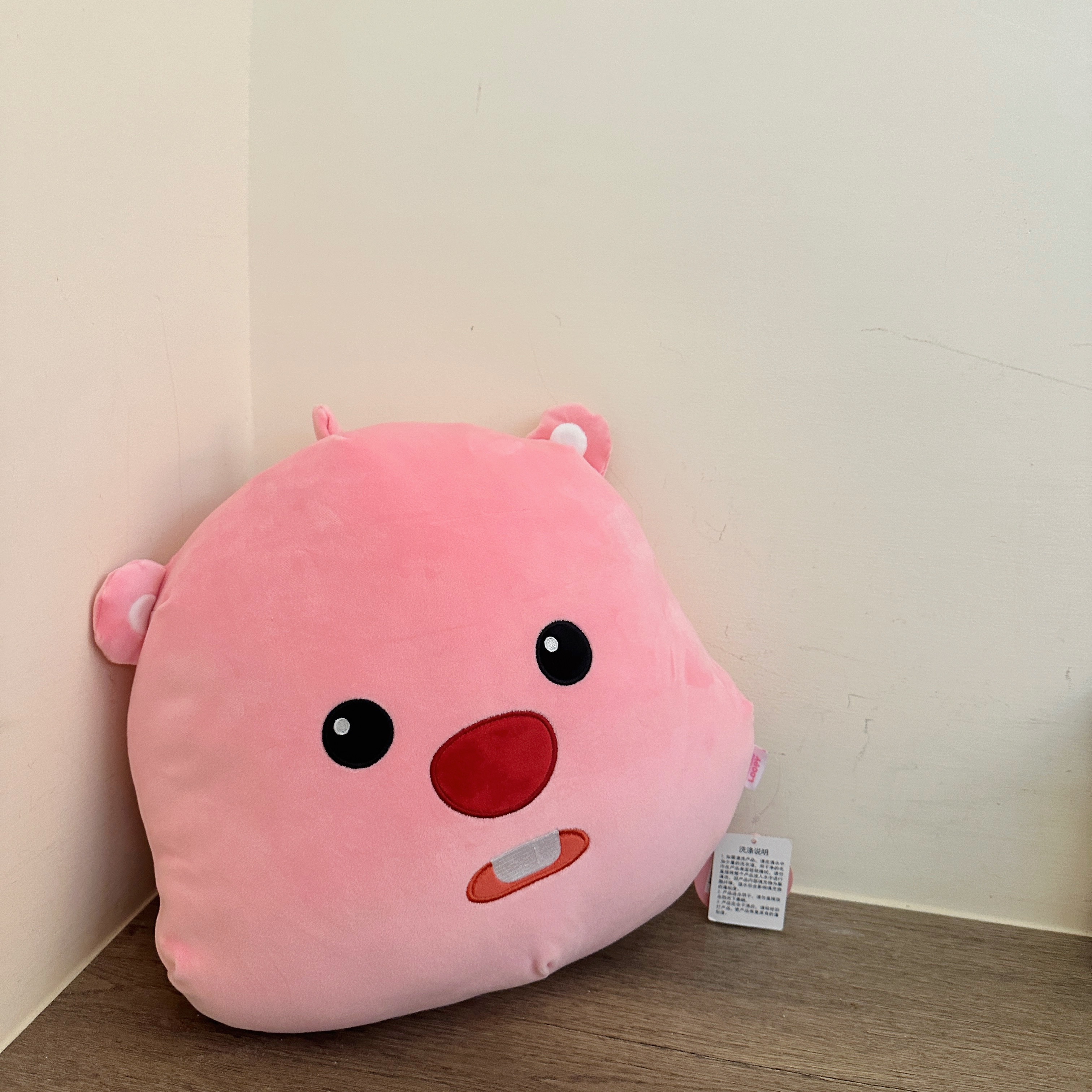 正版 loopy大頭造型抱枕 露比小海狸玩偶靠枕