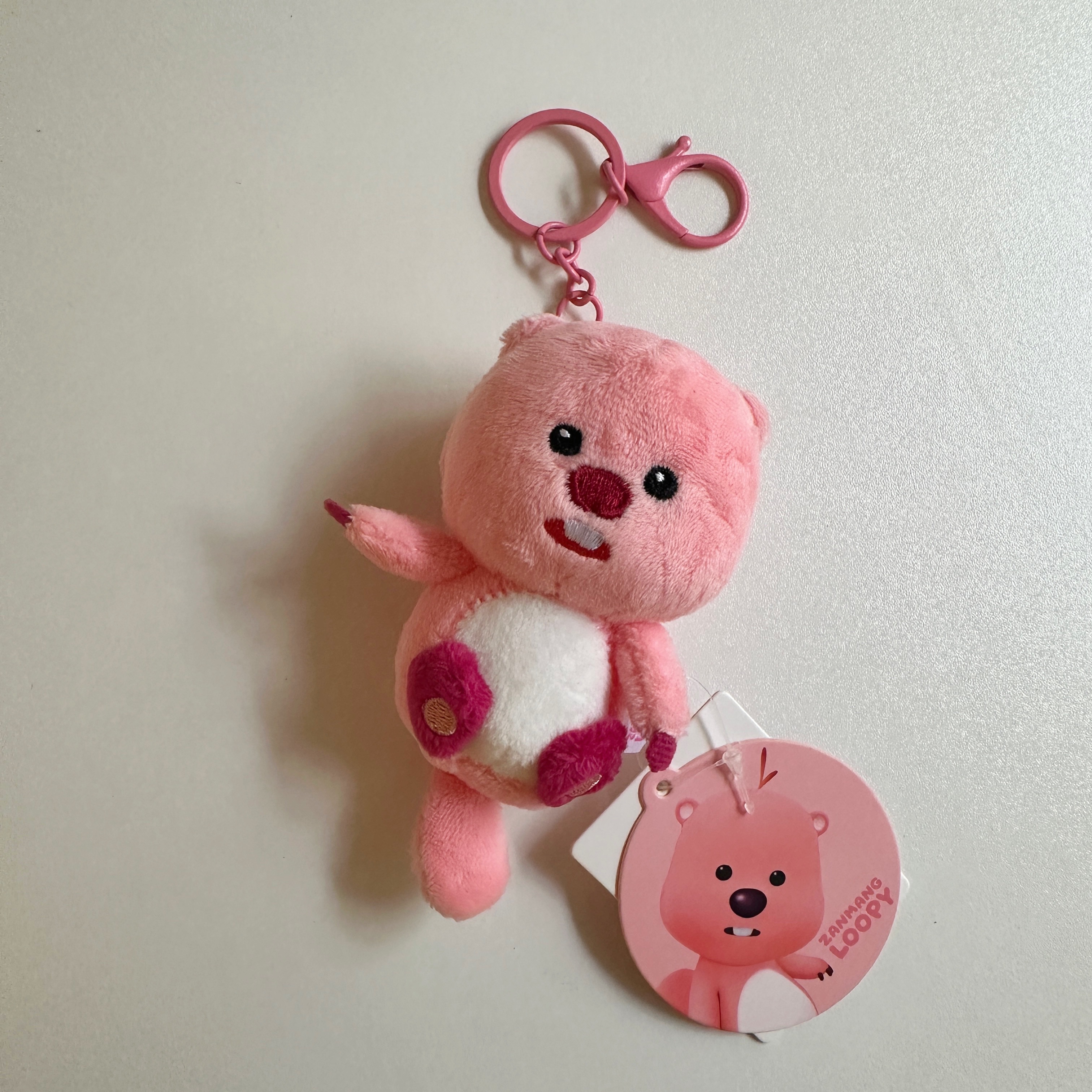 正版Loopy露比小海狸4吋吊飾 坐姿款